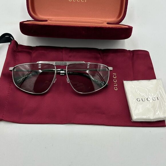 Men’s Gucci aviator gun metal sunglasses - Picture 3 of 7